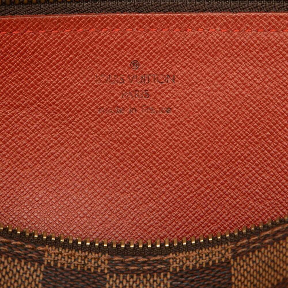 LOUIS VUITTON Brown Damier Leather Papillon 30 Pouch - Picture 5 of 7